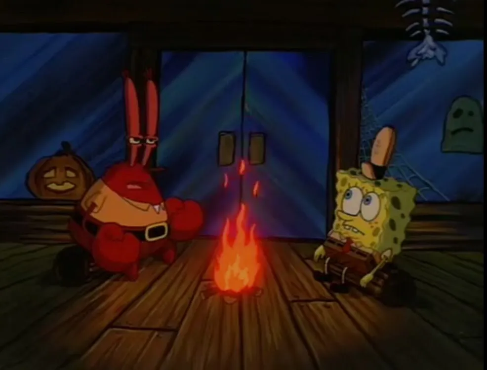 Mr. Krabs campfire 