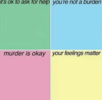 Murder is OK (blank) 