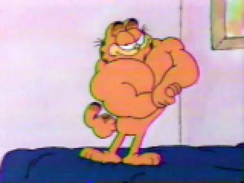 Muscular Garfield the Cat 
