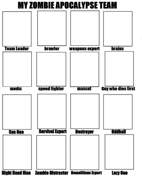 My Zombie Apocalypse Team Expanded 