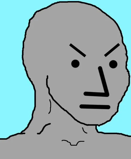 NPC meme angry 