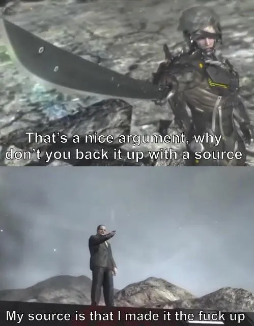 Nice argument Senator 