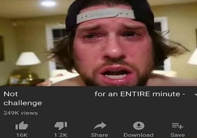 Not _____ for an ENTIRE minute - challenge 