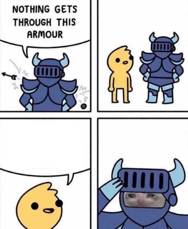 Nothing Gets Through This Armour 