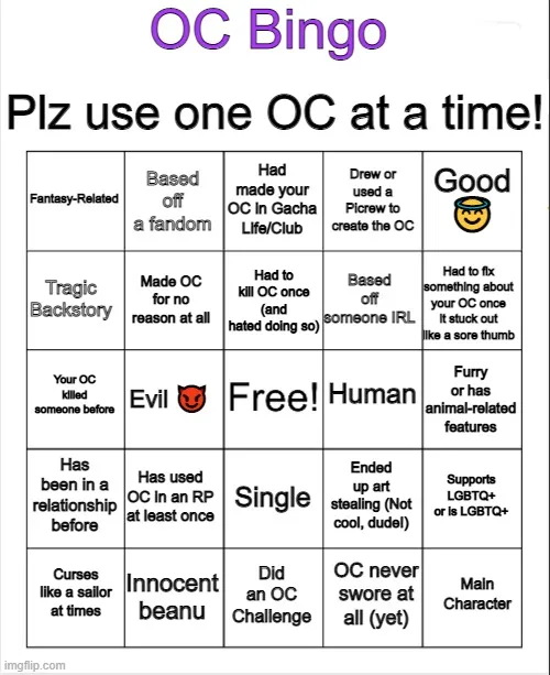OC Bingo 