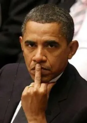 Obama Middle Finger 