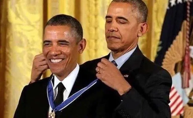 Obama self award 
