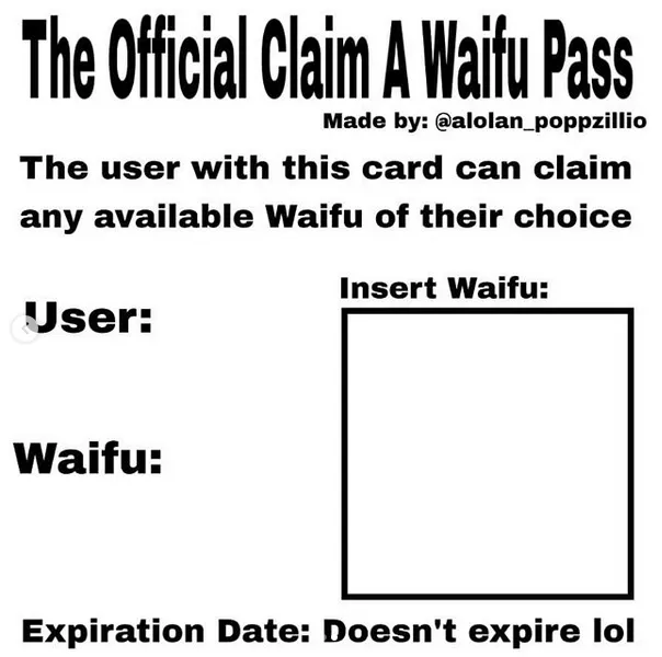 Official claim a waifu pass 