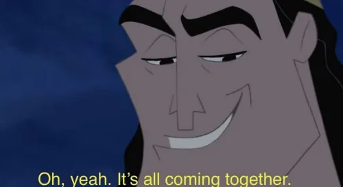 Oh,yeah. It´s all coming together 