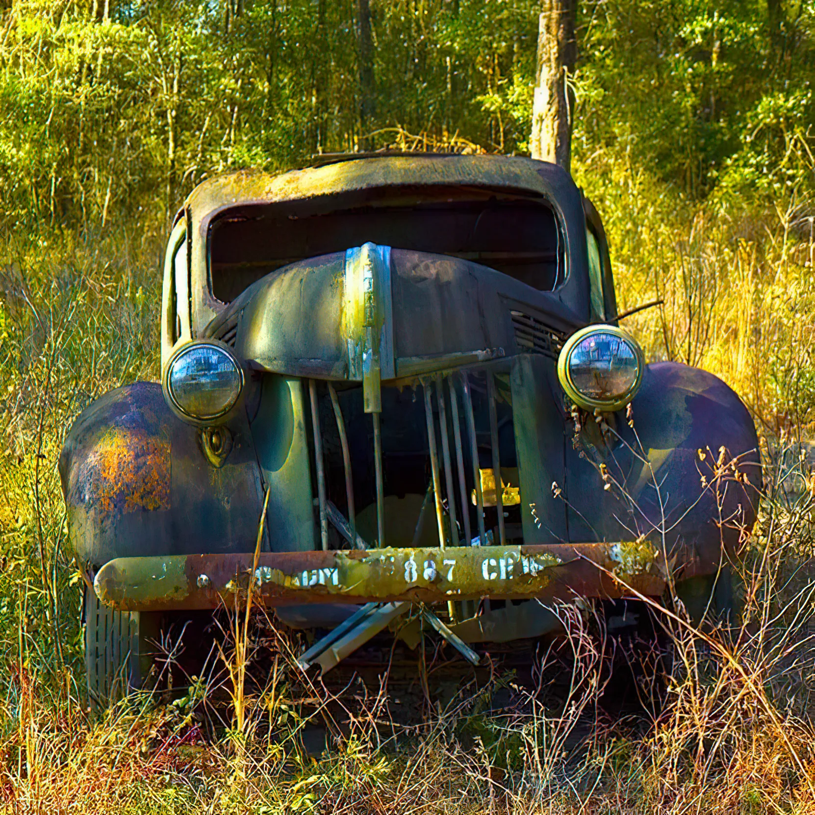 Old Wrecked Car 