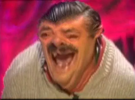 Old man laughing 