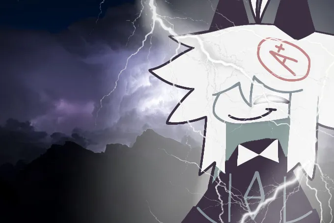 Oliver with lightning strikes