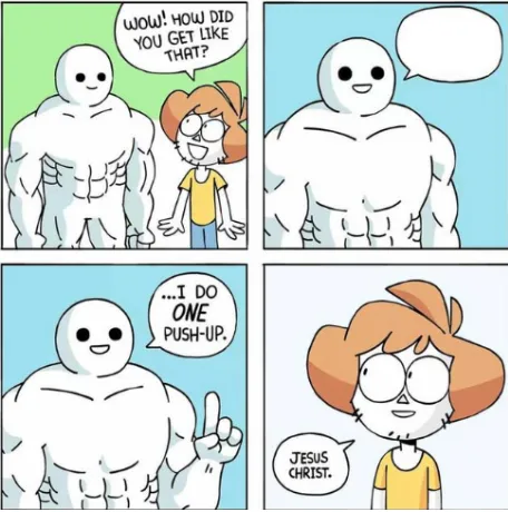 One push up comic 