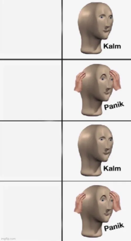 Panik kalm panik 4 panels 