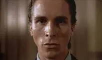 Patrick Bateman staring 