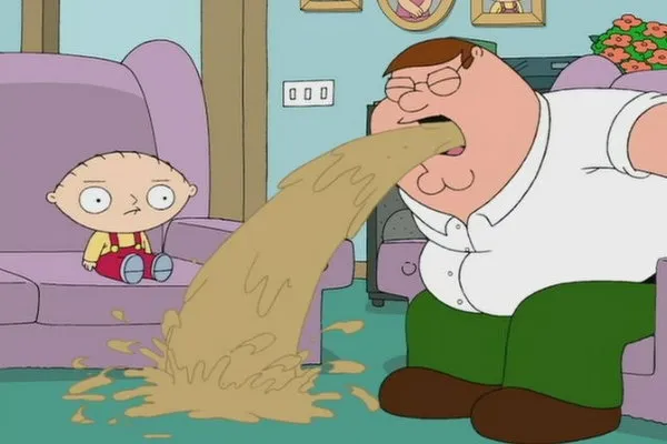 Peter Griffin vomit 