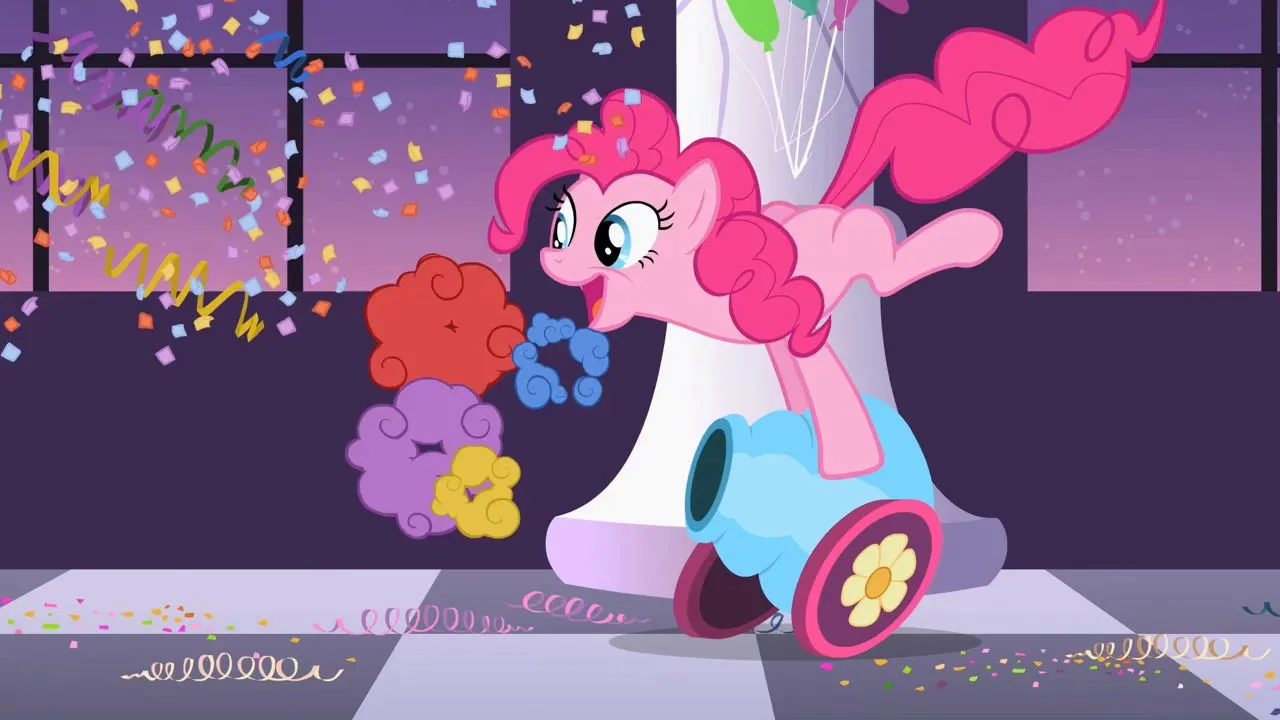Pinkie Pie's party cannon explosion 