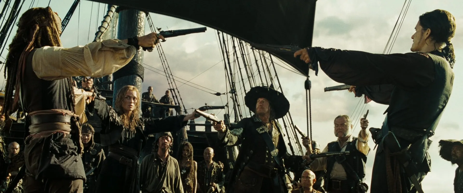 Pirates of the Caribbean gun pointing 