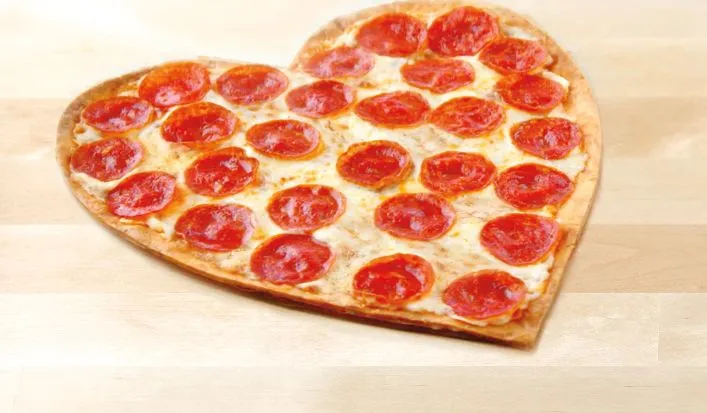 Pizza for valentines day 