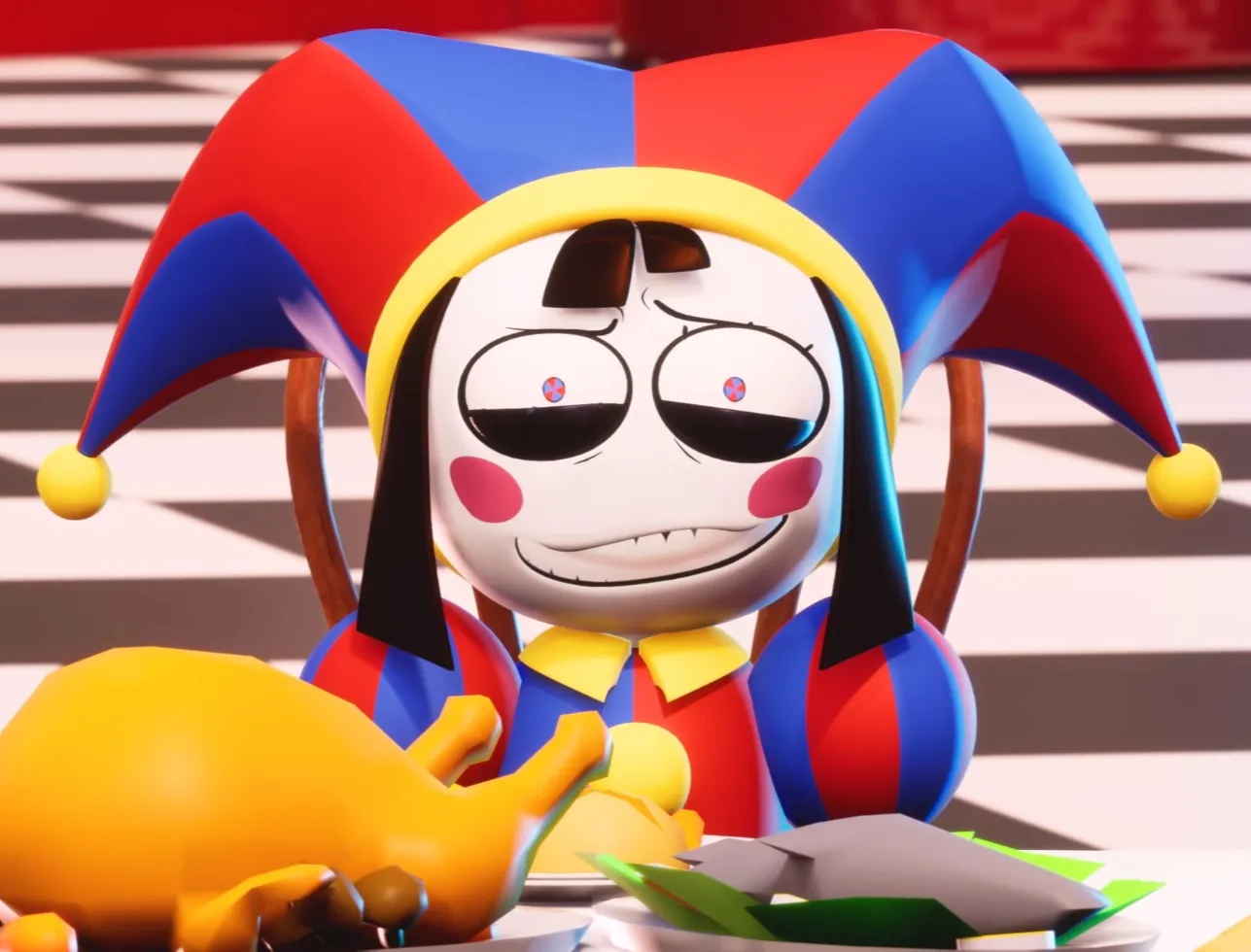 Pomni's beautiful pained smile