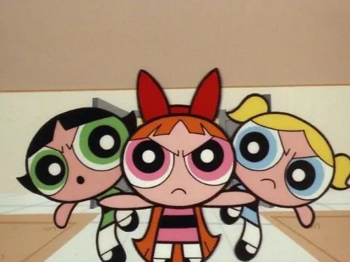 Powerpuff girls are mad at who? 
