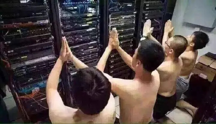 Praying to the server gods 