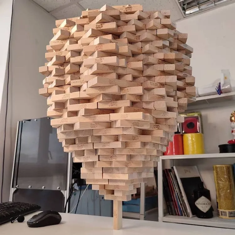 Precarious Jenga Tower 