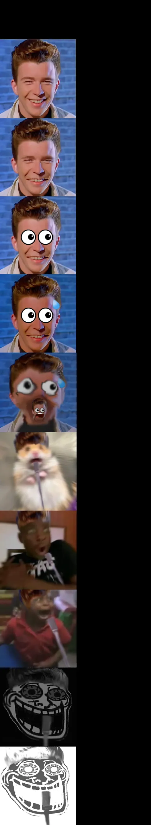 Rick Astley Becoming Scared 