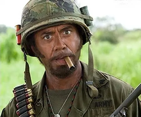 Robert Downey Jr Tropic Thunder 