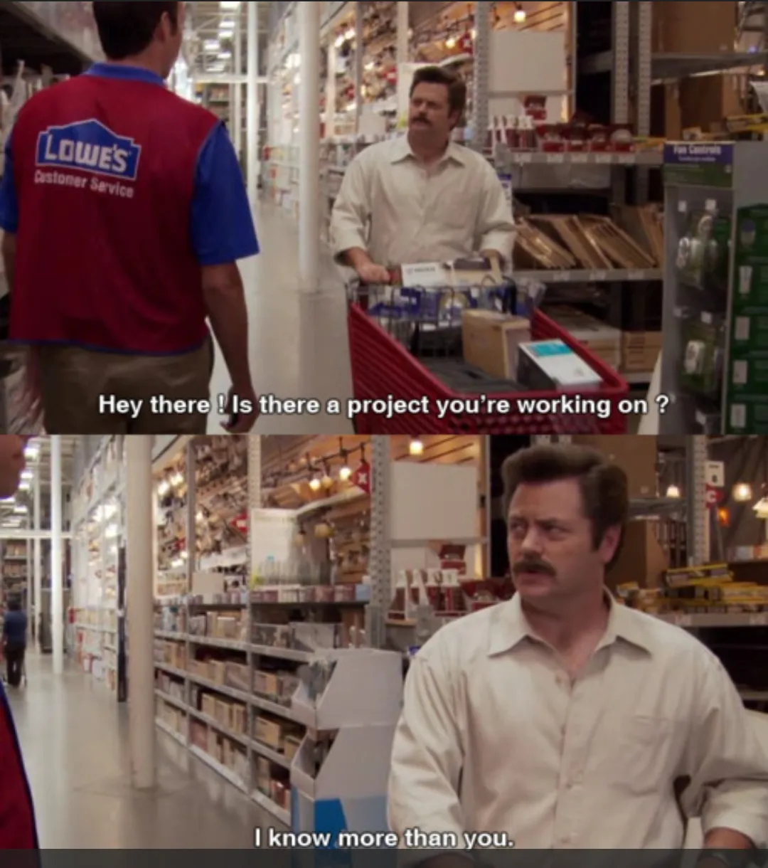 Ron Swanson I Know More Than You 