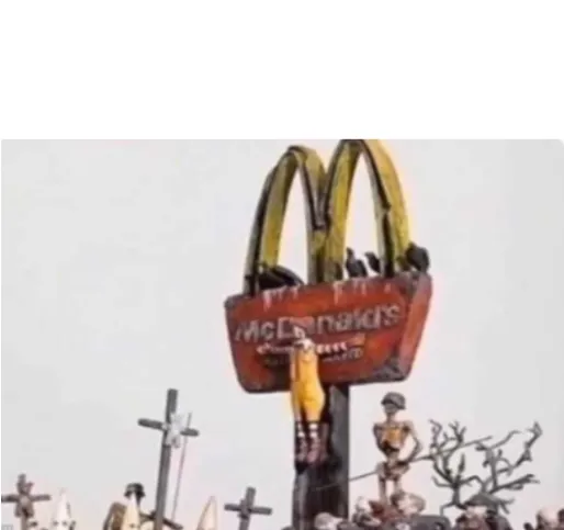 Ronald McDonald get crucified 