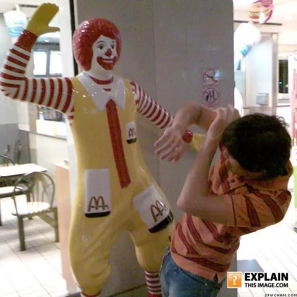 Ronald McDonald slap 