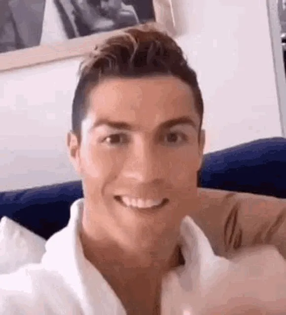 Ronaldo drinking 
