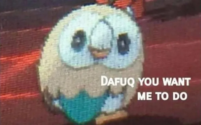Rowlet looking back 