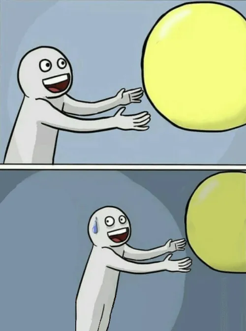 Running Away Balloon Alone 