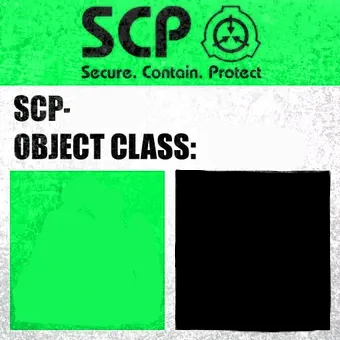 SCP Label Template: Safe 