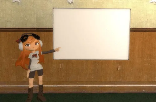 SMG4s Meggy pointing at board 