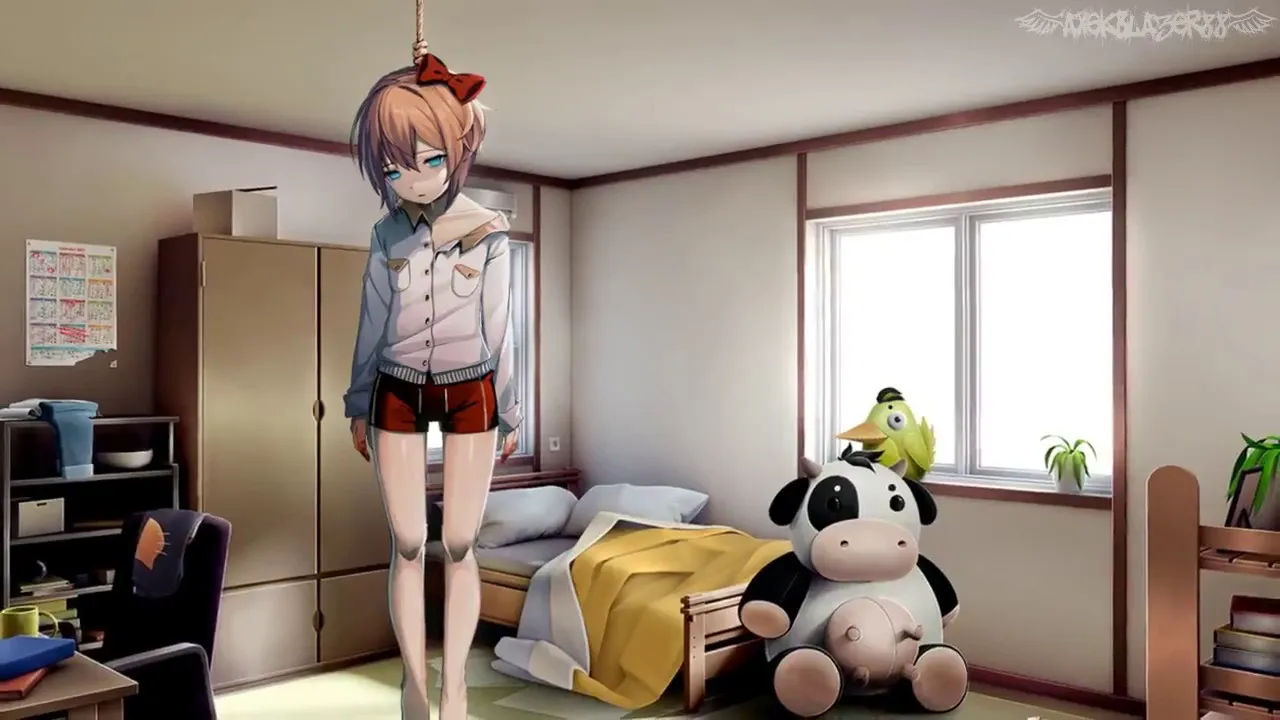 Sayori hanging doki doki 