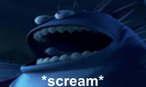 Screaming monster 
