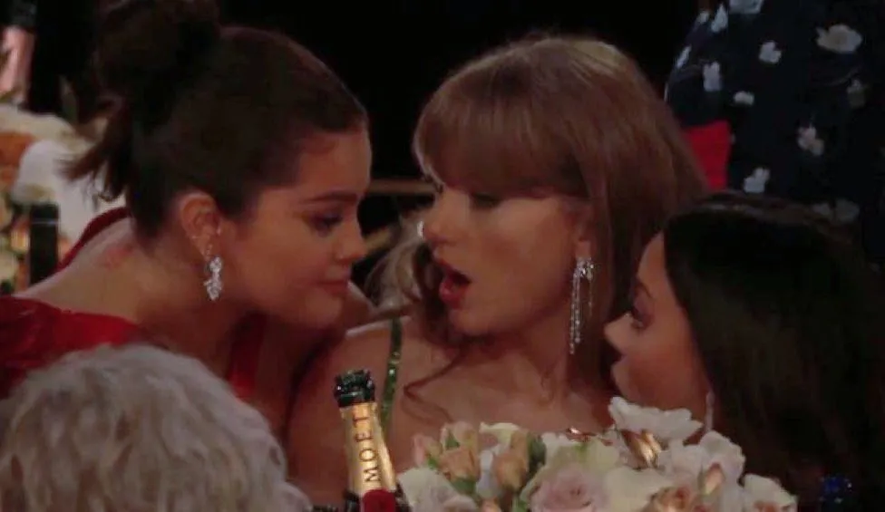 Selena Gomez and Taylor Swift at the Golden Globes