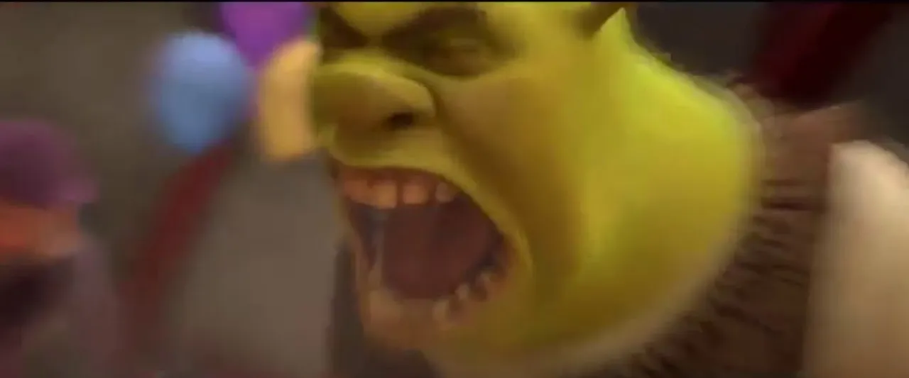 Shrek screaming 