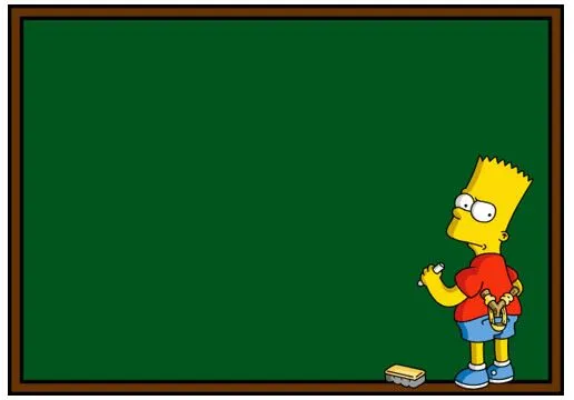 Simpson Chalkboard blank 