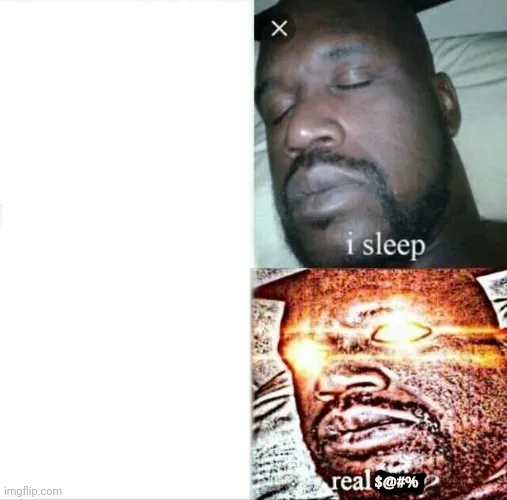 Sleeping shaq 