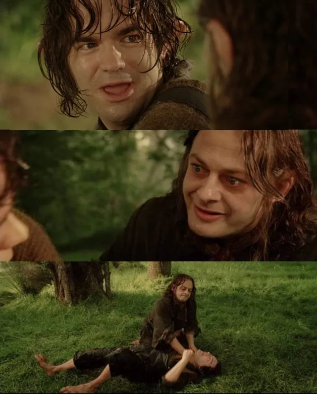 Smeagol choking Deagol 