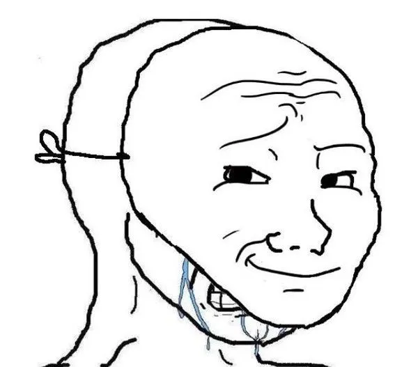Smiling Mask Crying Man 