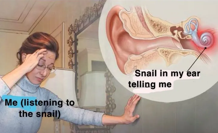 Snail in my ear 