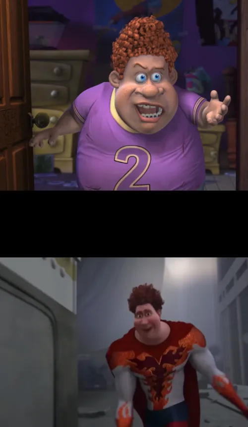 Snotty boy glow up meme 