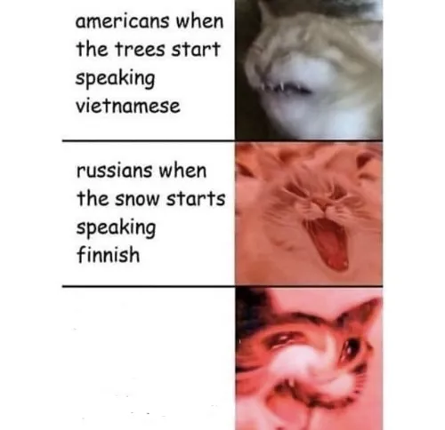 Snow speaking Finnish 