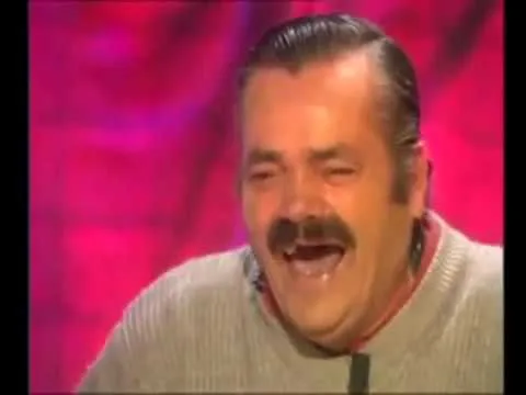 Spanish guy laughing 