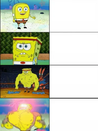 Spngebob Strong 4 Panels 